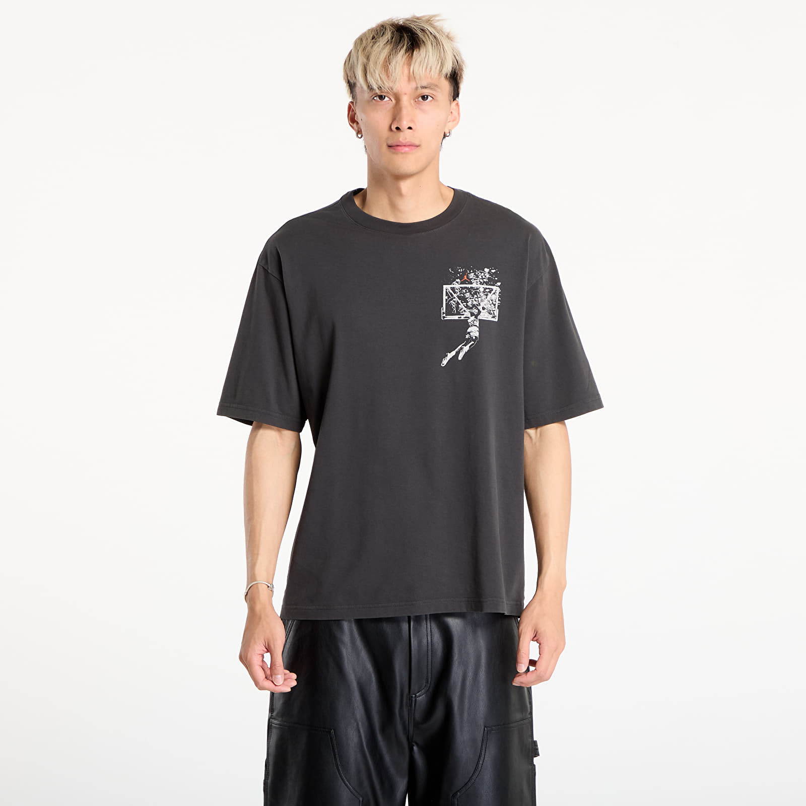 T-shirts Jordan Brooklyn Men's Oversized Graphic T-Shirt Off Noir/ Sail