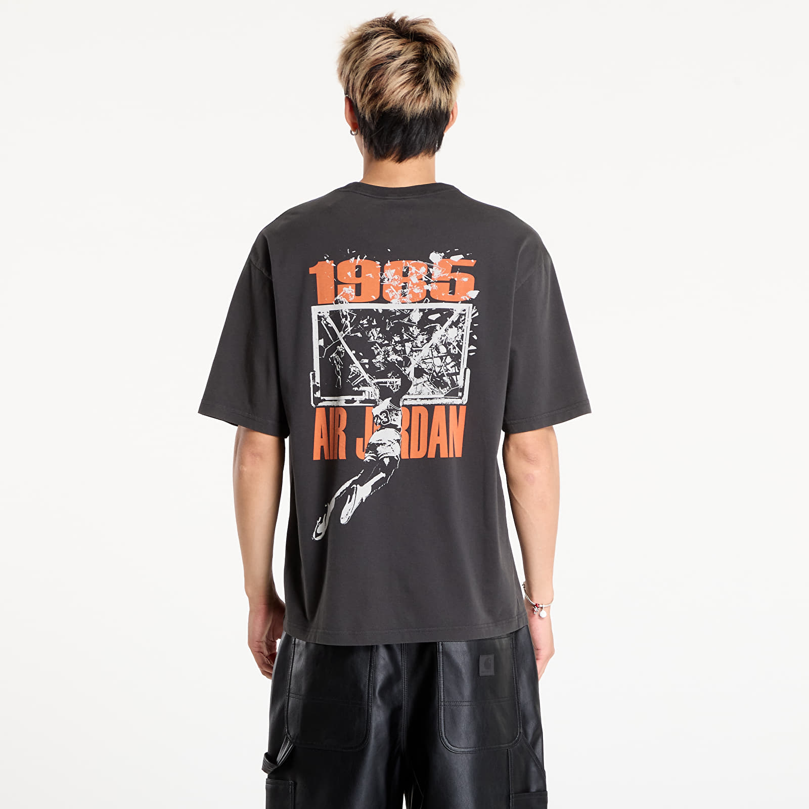 T-shirts Jordan Brooklyn Men's Oversized Graphic T-Shirt Off Noir/ Sail