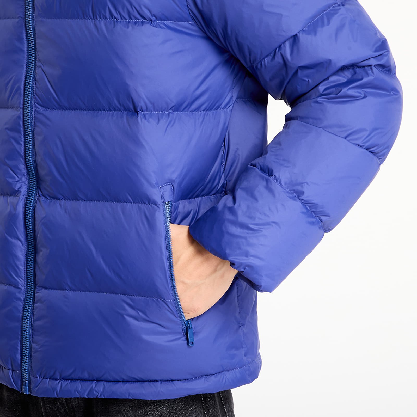 Puffer-jakker Calvin Klein Jeans Ls Nylon Zip Off Hooded Jacket Blue