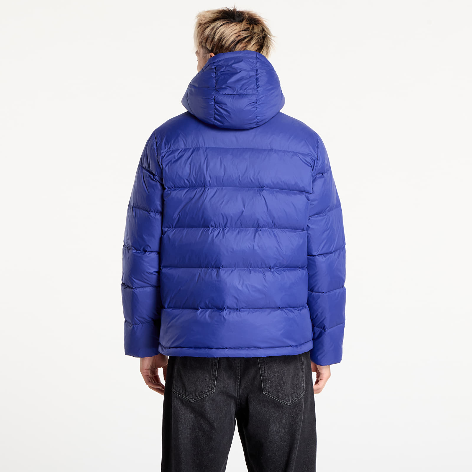 Puffer-jakker Calvin Klein Jeans Ls Nylon Zip Off Hooded Jacket Blue
