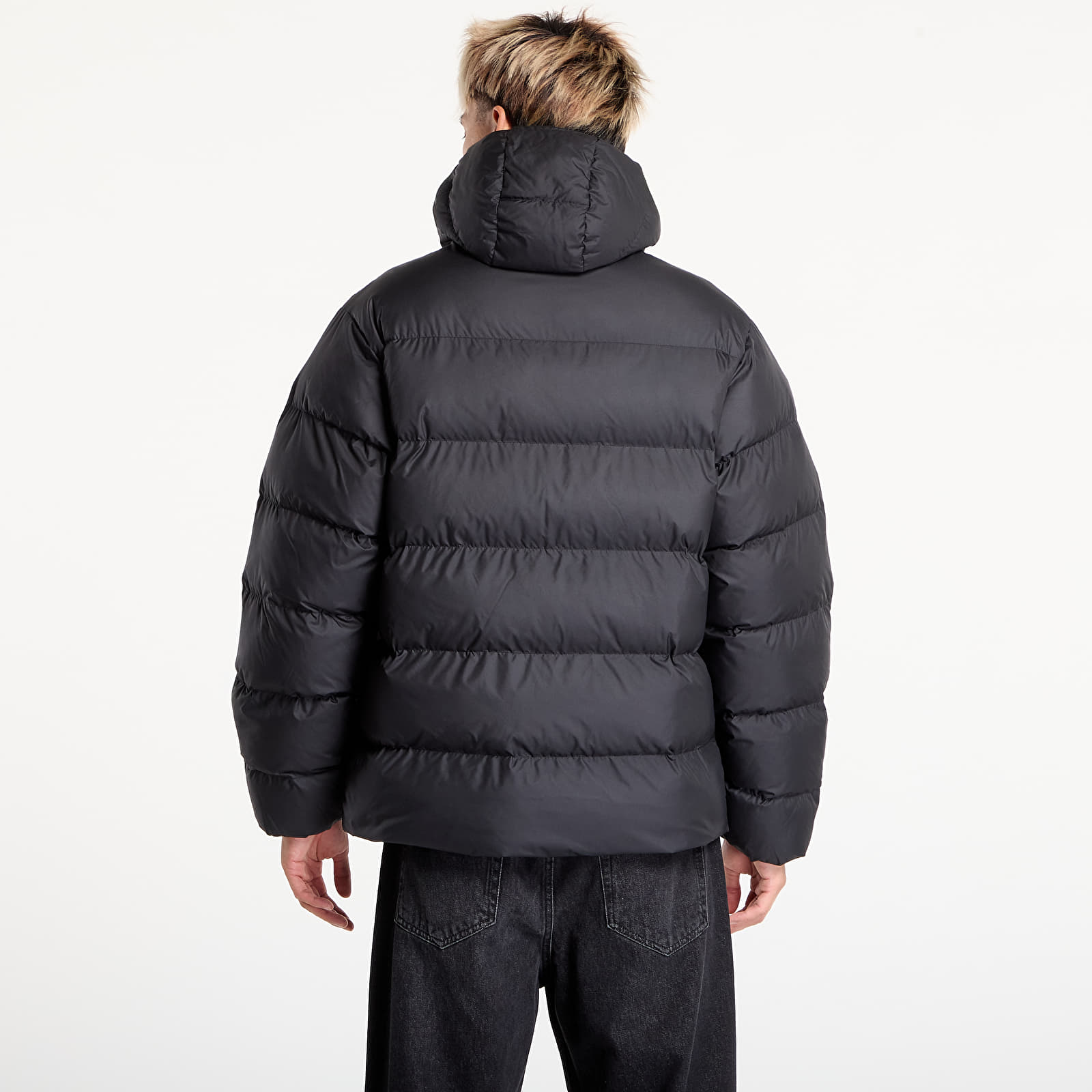 Пухени якета adidas Tonal Hooded Puffer Jacket Black