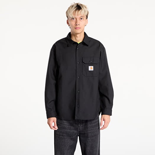 Shirt Carhartt WIP L/S Ray Shirt UNISEX Black Rigid