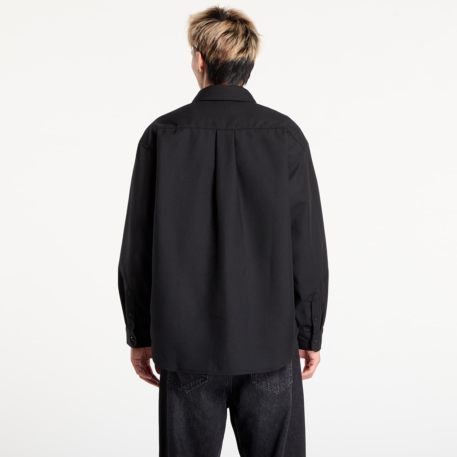 Shirts Carhartt WIP L/S Ray Shirt UNISEX Black Rigid
