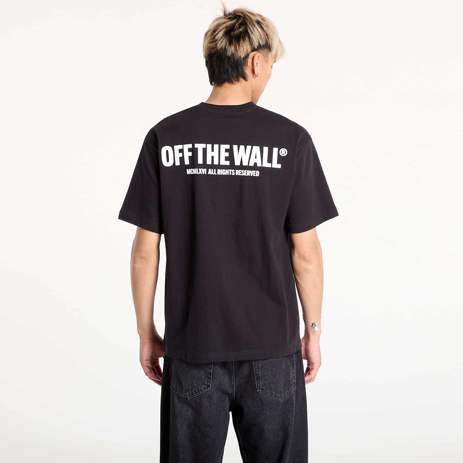 T-shirts Vans Original Standards Stat Black/ White