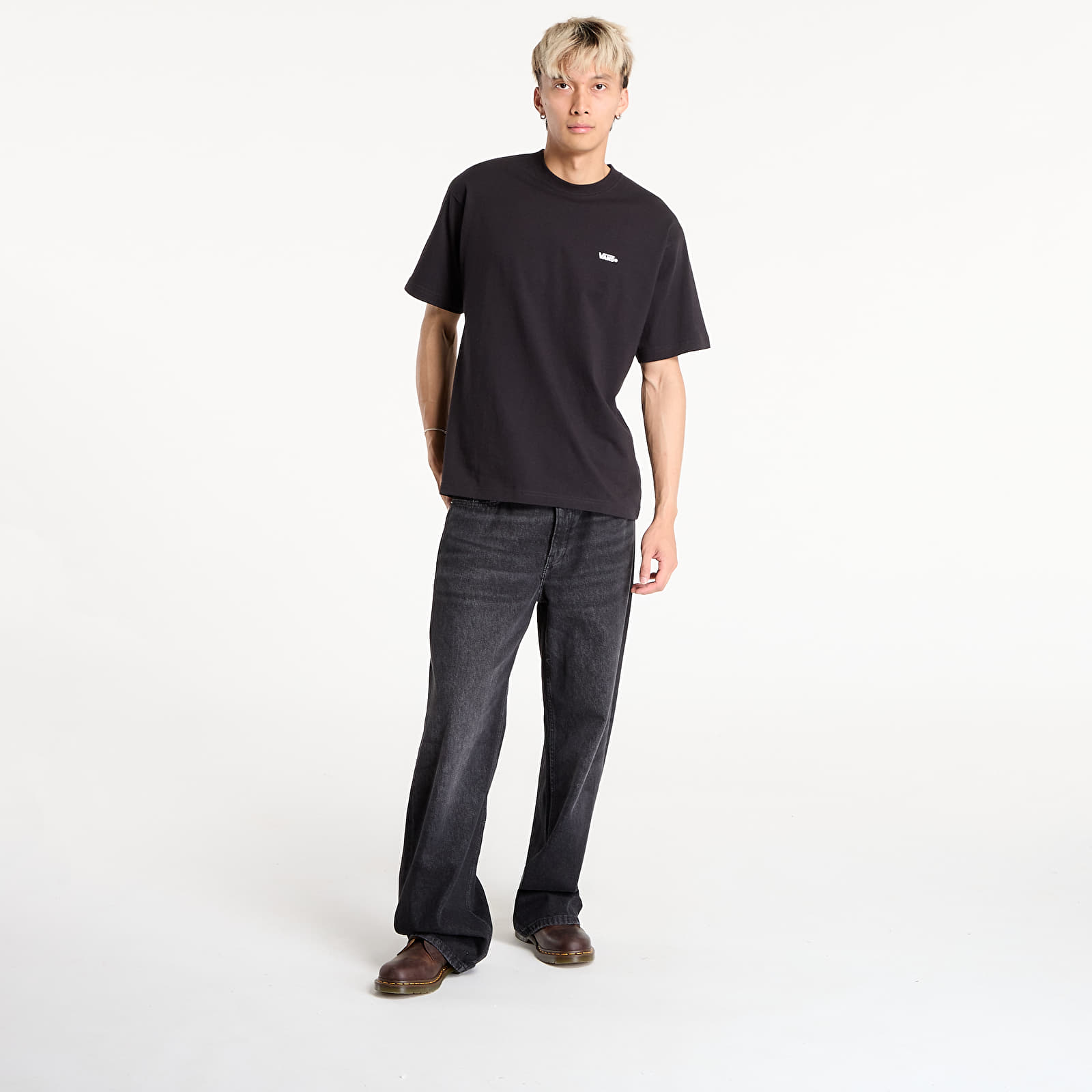 T-shirts Vans Original Standards Stat Black/ White