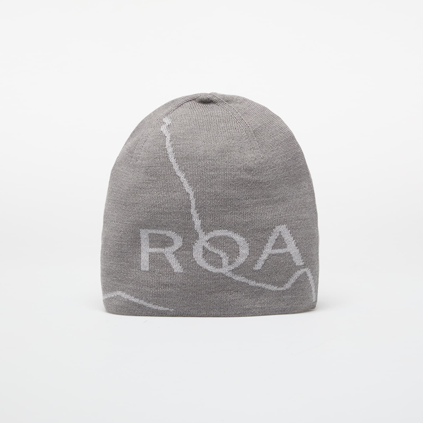 Мъжки шапки ROA Logo Wool Beanie Grey