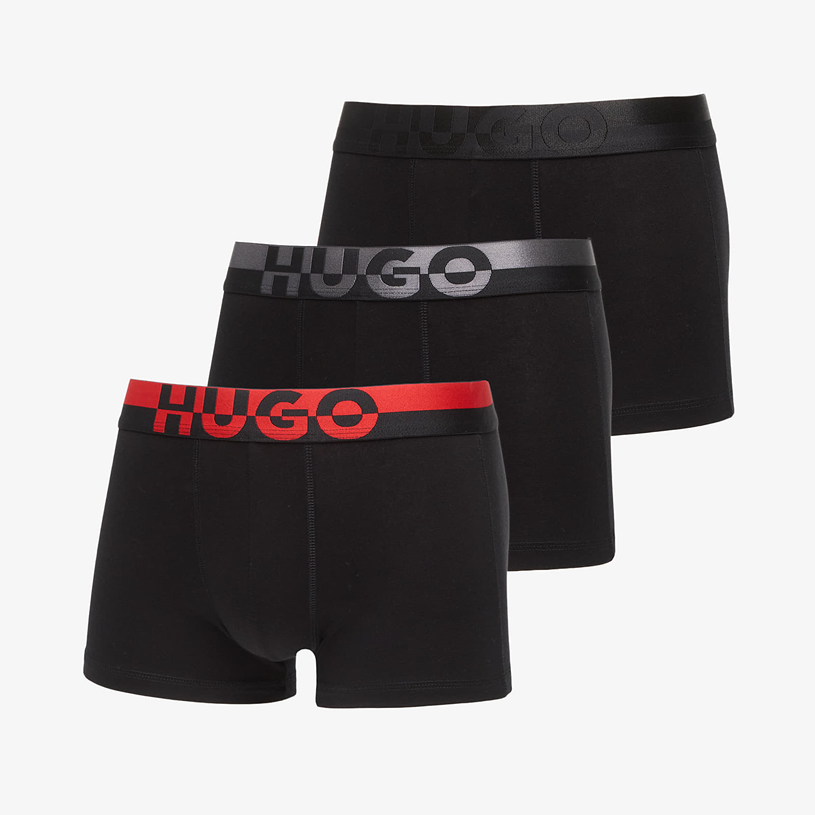 Boxershorts für Männer Hugo Boss Trunk 3-Pack Split Logo Multicolor