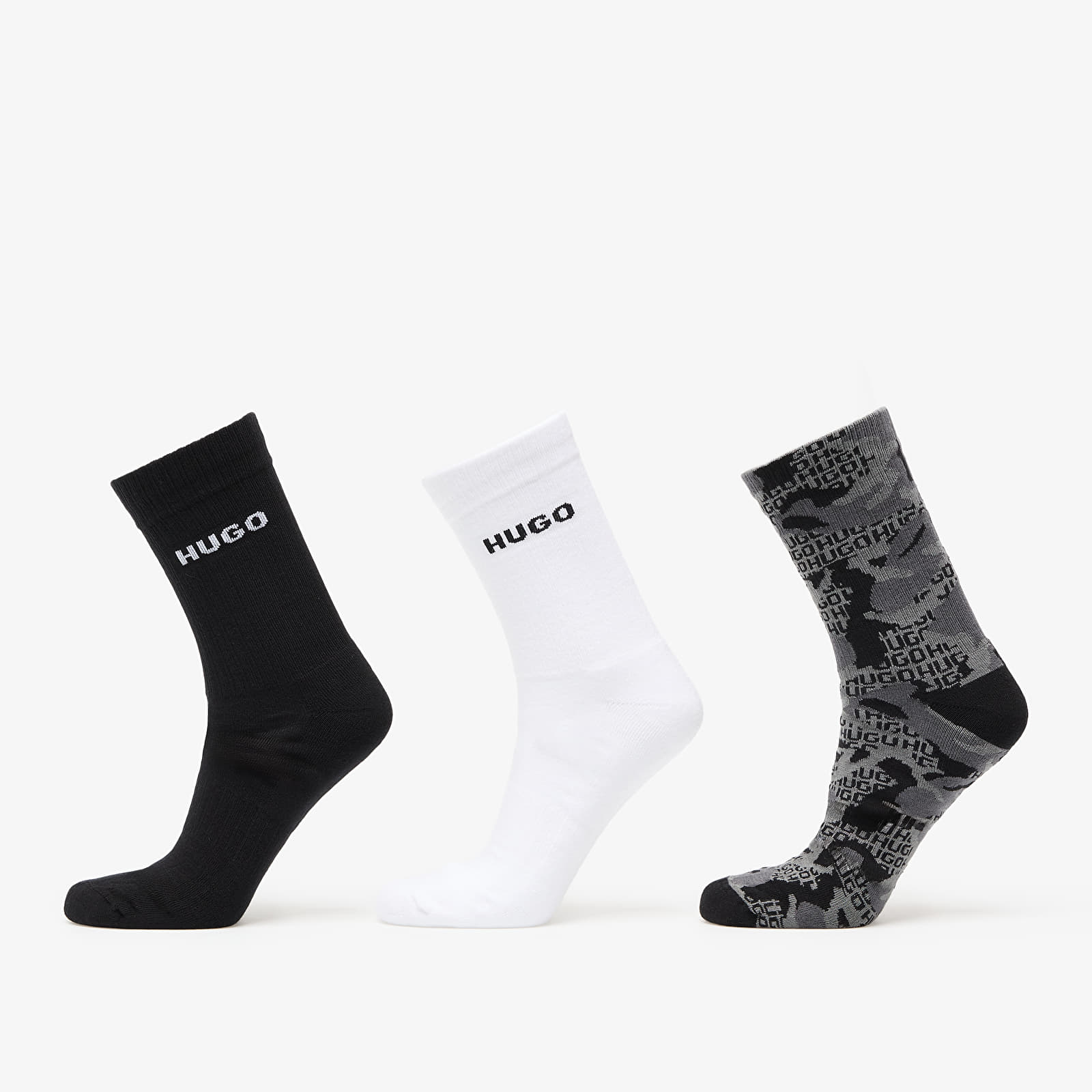 Men's socks Hugo Boss 3-Pack Qs Rib Camo Cc Multicolor