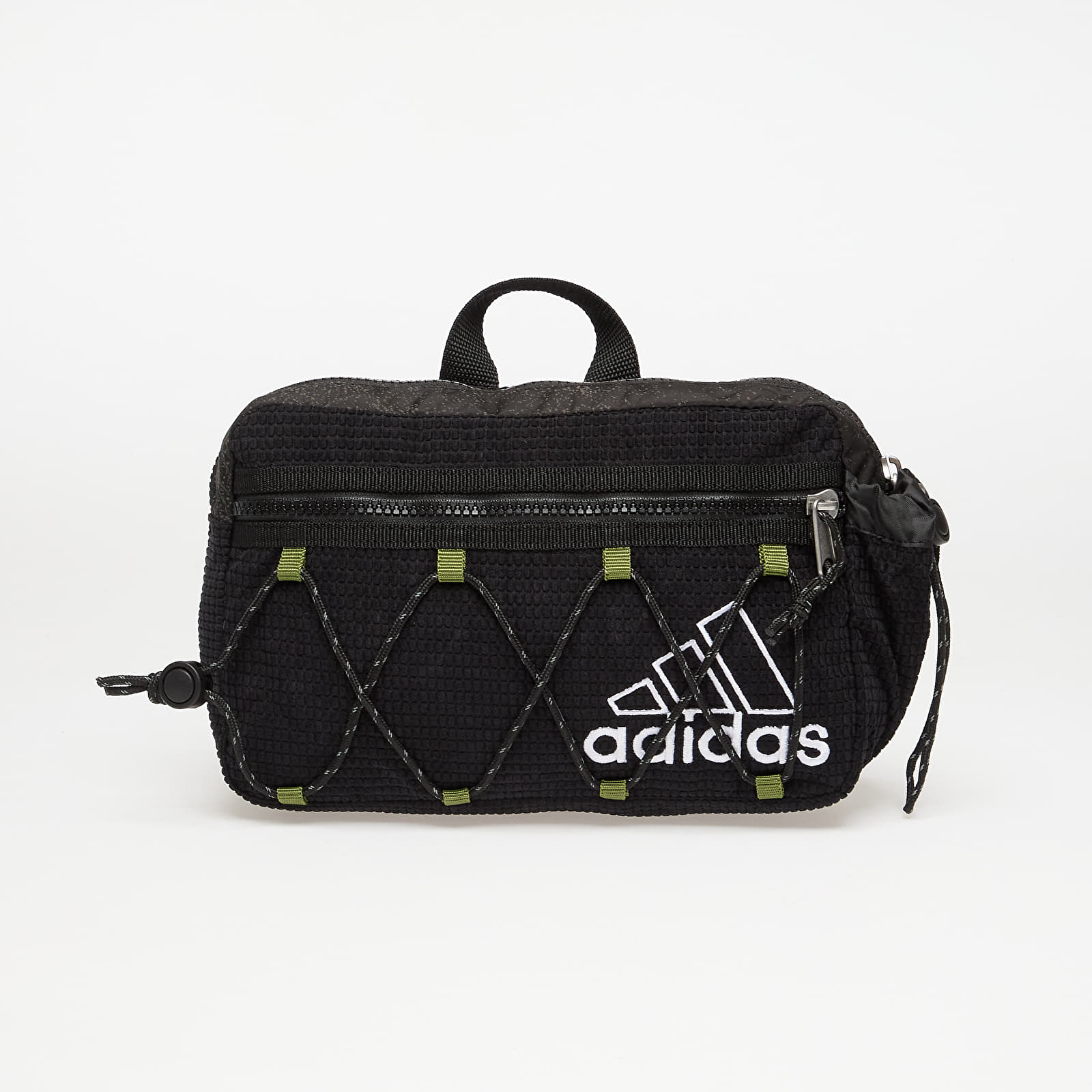 Men's Kidney Pants adidas Waist Bag Black/ Collegiate Green