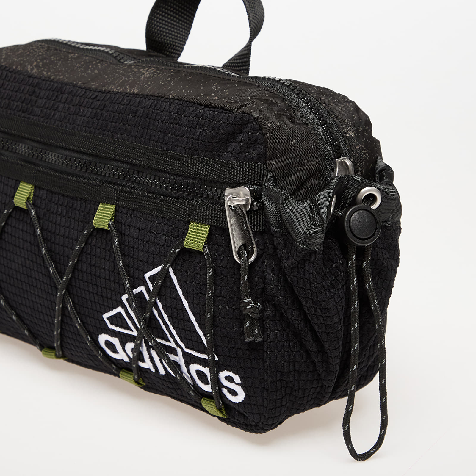 Men's Kidney Pants adidas Waist Bag Black/ Collegiate Green