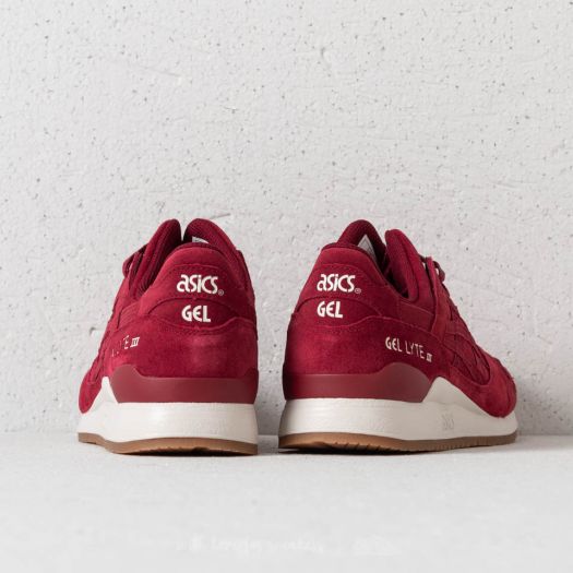 Asics gel lyte iii burgundy sales