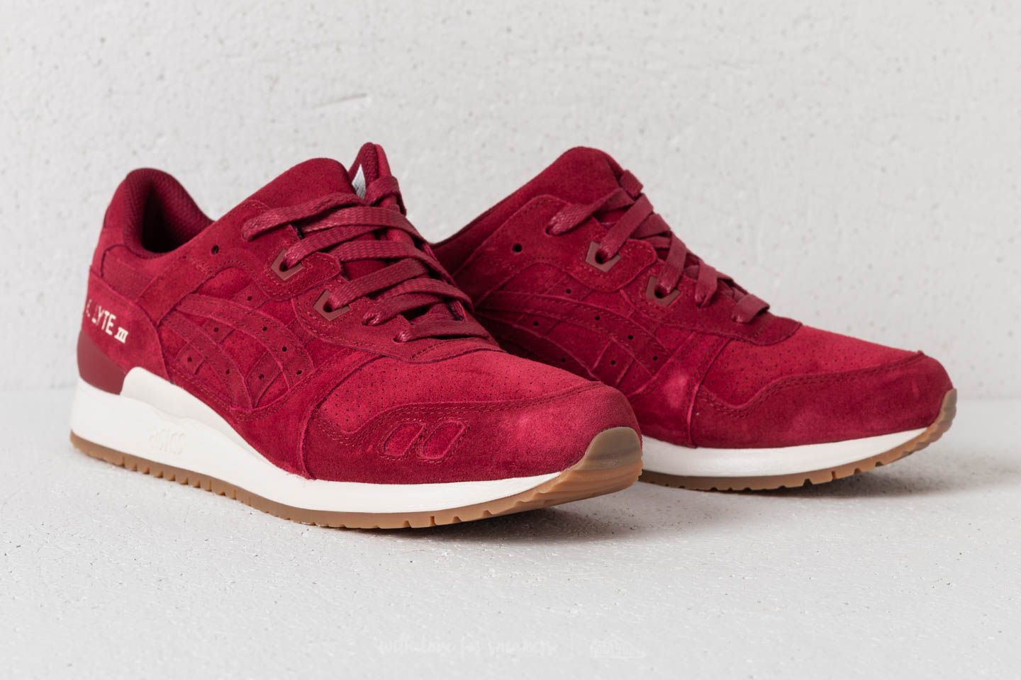 Men s shoes Asics Gel Lyte III Burgundy Burgundy Footshop