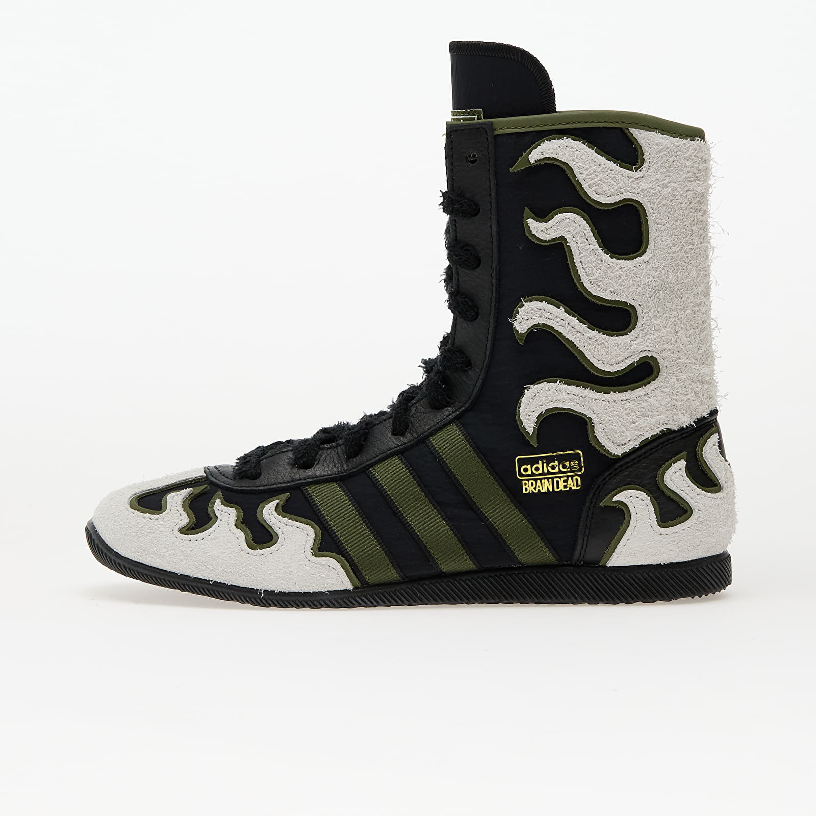 Мъжки кецове и обувки adidas x Brain Dead Japan Hi Core Black/ Crystal White/ Gold Metallic