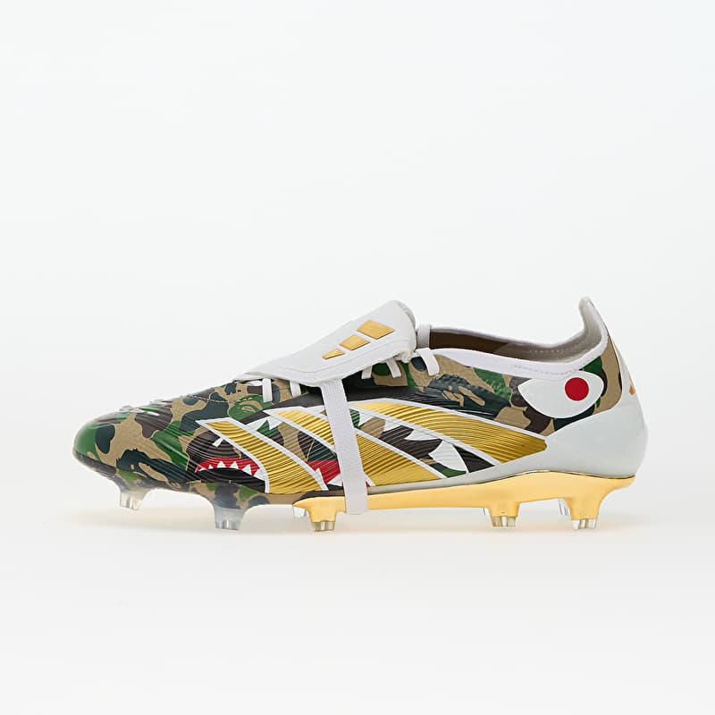 【限定】BAPE X  PREDATOR ELITE FT Мужская обувь adidas x BAPE Predator Elite Ft Fg Hemp/ Gold