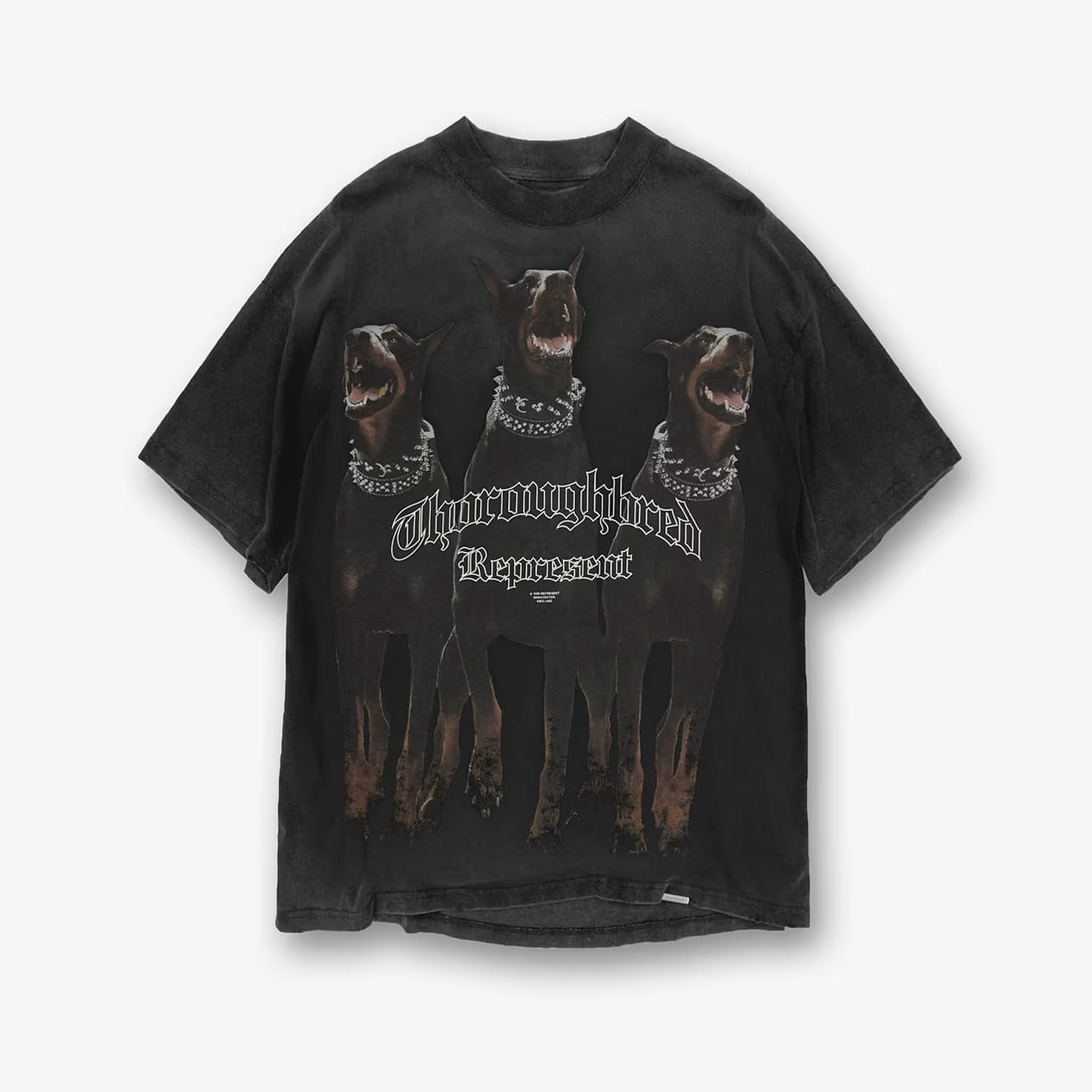 T-shirts til mænd REPRESENT Thoroughbred T-Shirt Vintage Black