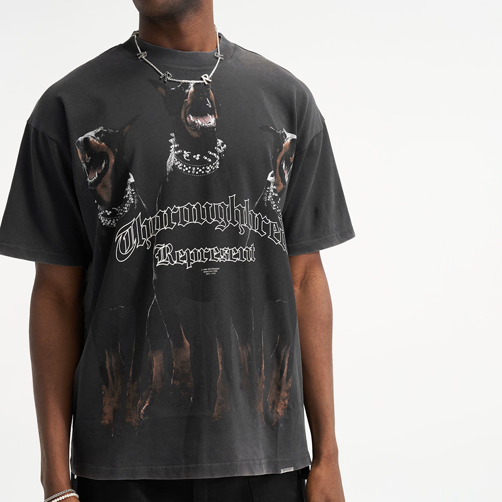 T-shirts til mænd REPRESENT Thoroughbred T-Shirt Vintage Black