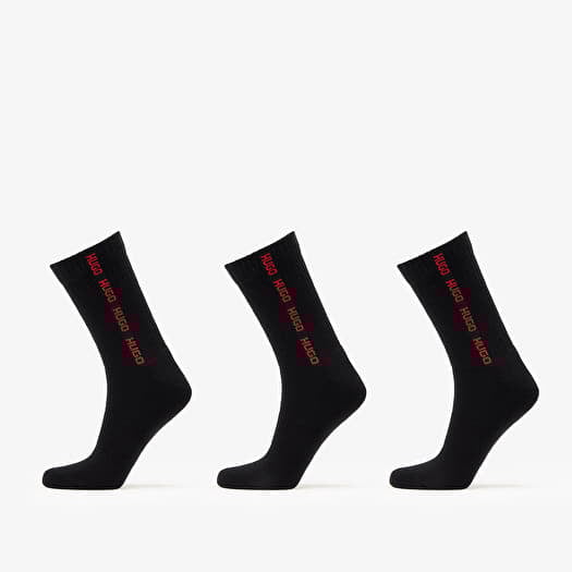 Hugo Boss 3-Pack Qs Rib Tape Md Black