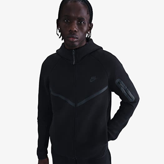Nike Tech Men's Fleece Windrunner Full-Zip Jacket Black/ Black