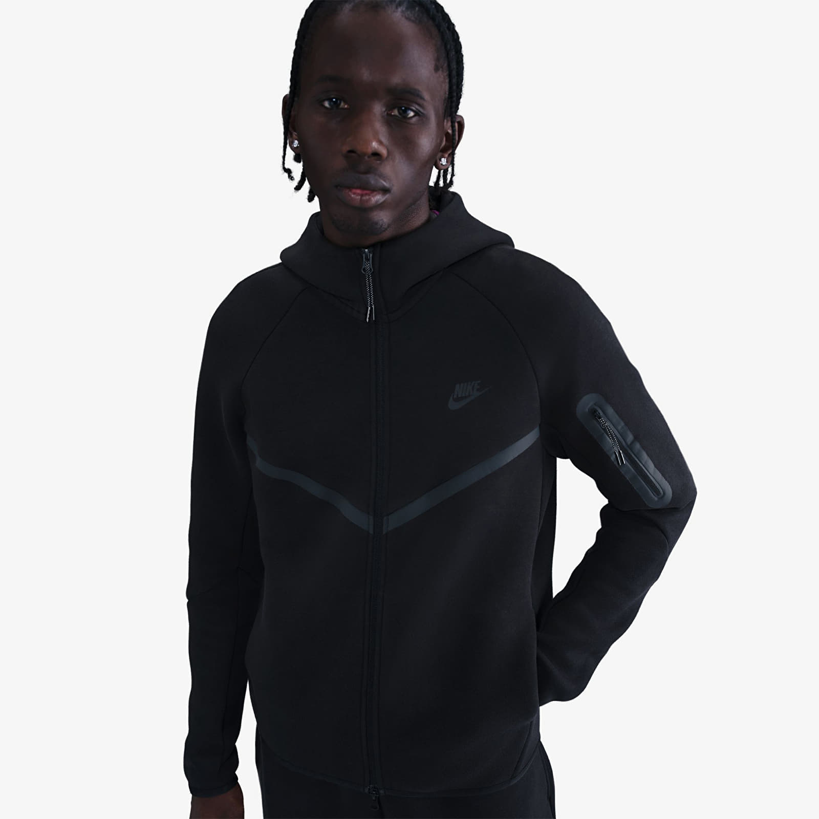 Суичърти Nike Tech Men's Fleece Windrunner Full-Zip Jacket Black/ Black
