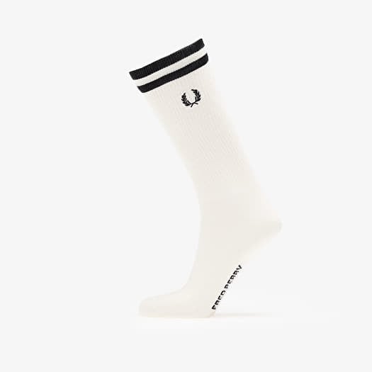 FRED PERRY Tipped Sports Sock Snow White/ Black