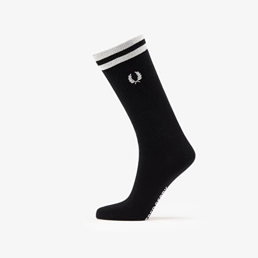 FRED PERRY Tipped Sports Sock Black/ Snow White