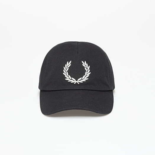 FRED PERRY Bold Branding Canvas Cap Black/ Snow White