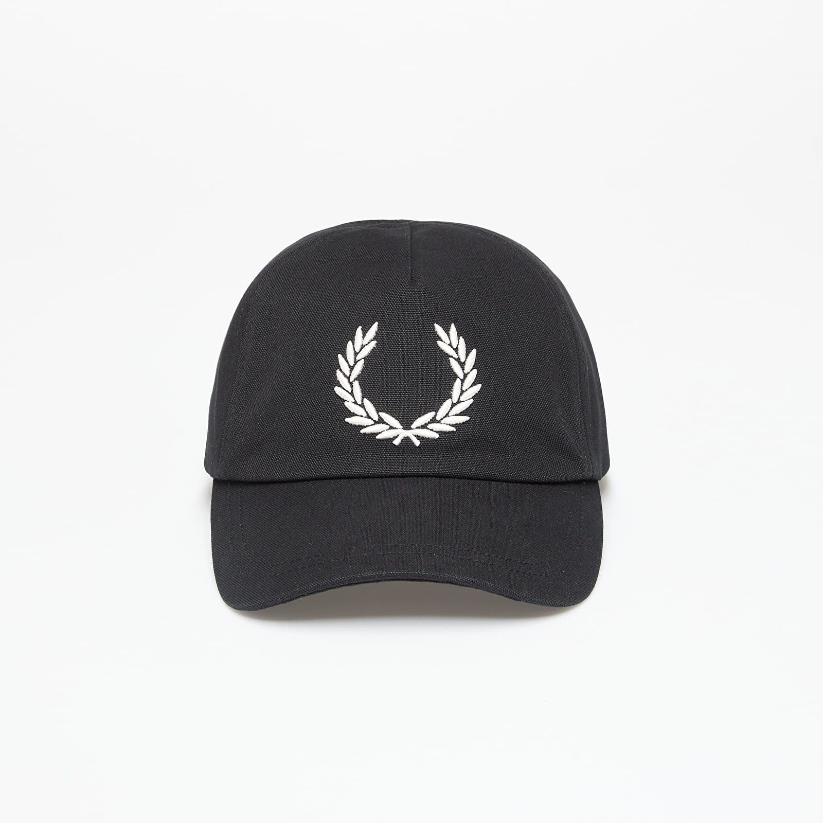 Caps FRED PERRY Bold Branding Canvas Cap Black/ Snow White
