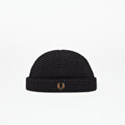 FRED PERRY Waffle Beanie Black