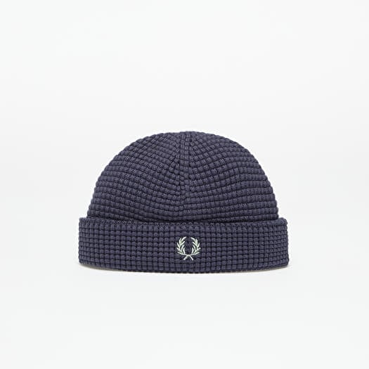 FRED PERRY Waffle Beanie Dark Airforce
