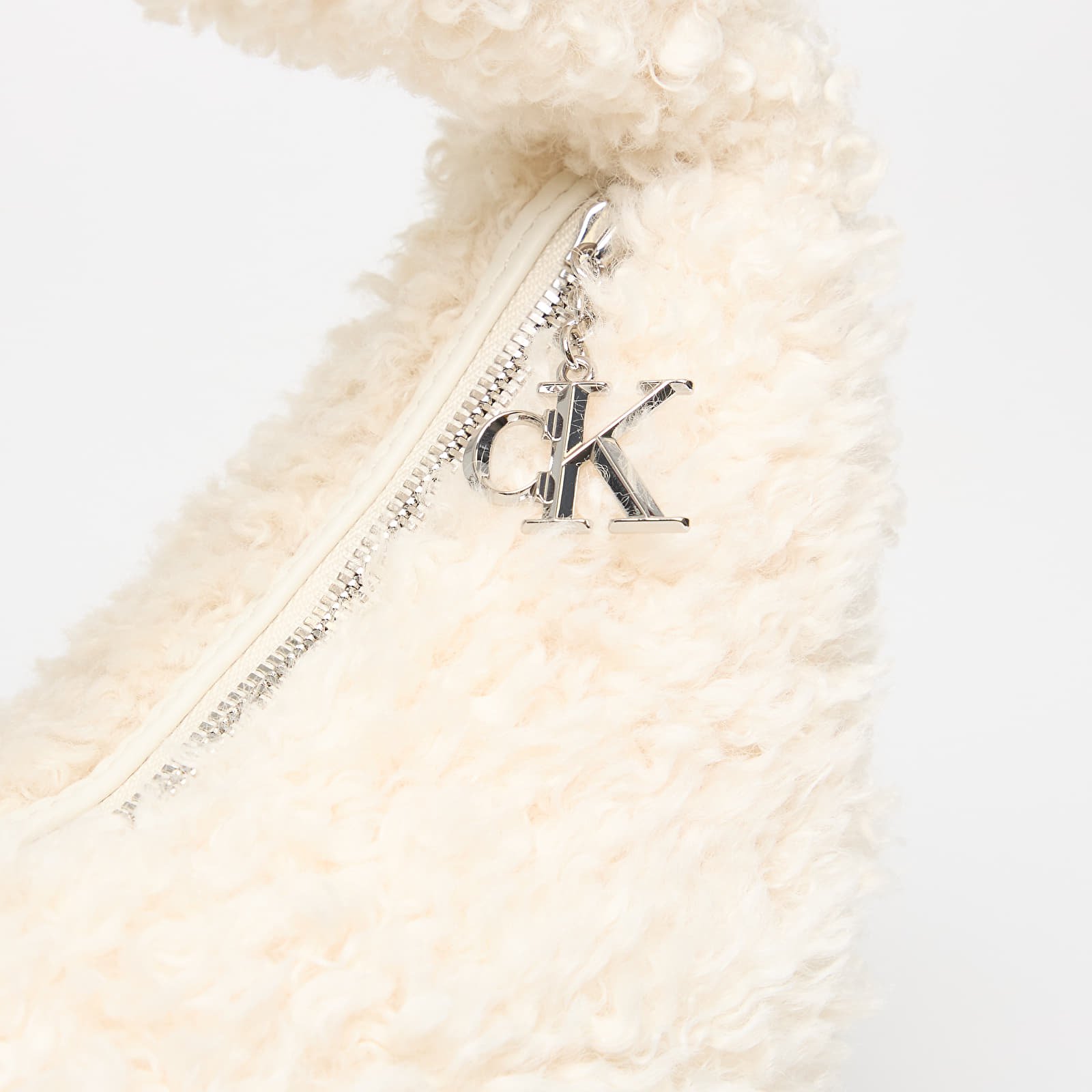 Torby przez ramię Calvin Klein Sherpa Ck Zip Puller Crossover Beige
