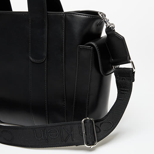 Men's Shoulder Bags Calvin Klein Webbing Strap Small Tote Black