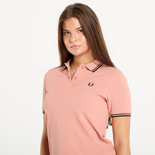 Жіночі футболки FRED PERRY Twin Tipped Shirt Blossom Pink/ Anchor