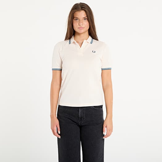FRED PERRY Twin Tipped Fred Perry Shirt Silky Peach/ Dark Petrol