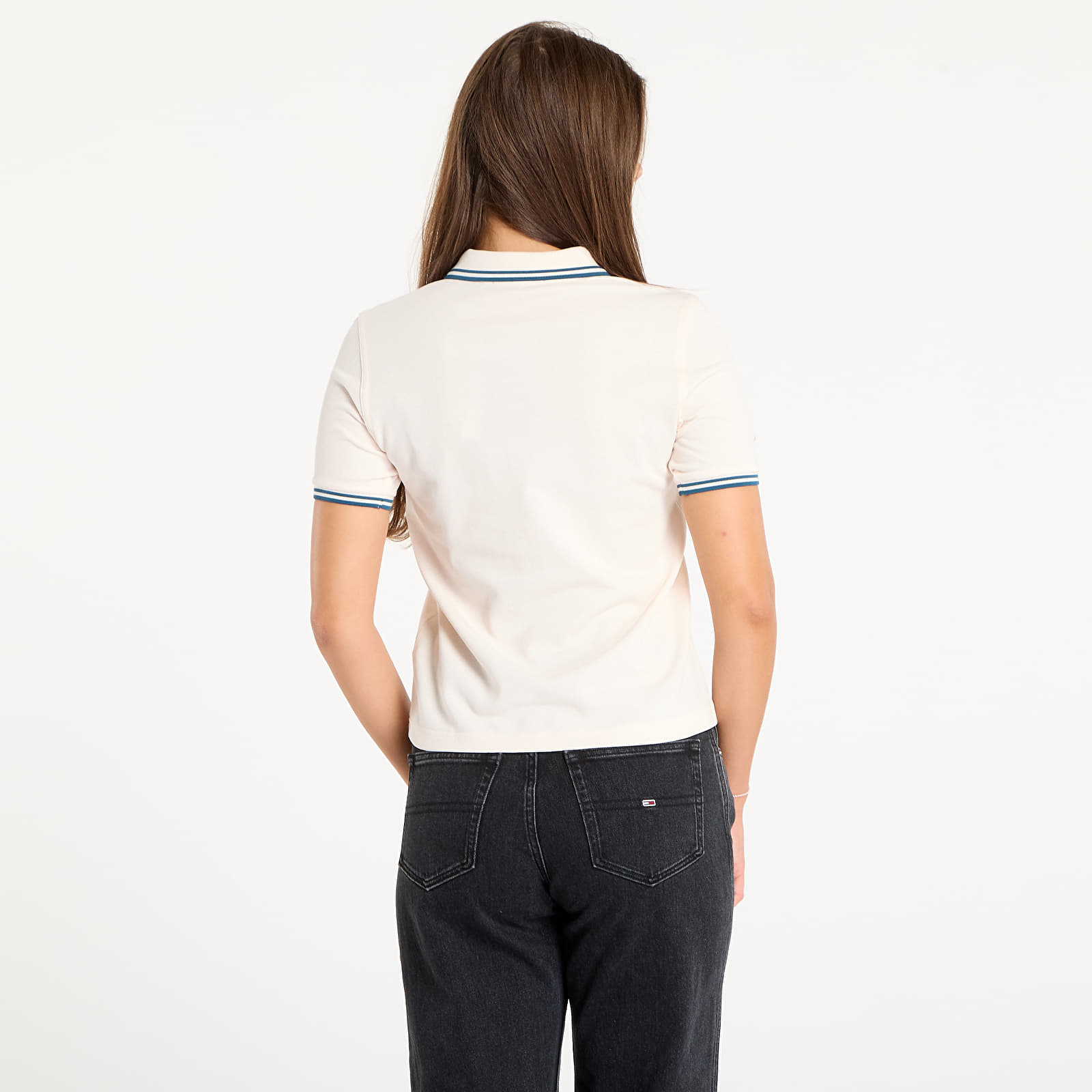 Női pólók  FRED PERRY Twin Tipped Fred Perry Shirt Silky Peach/ Dark Petrol