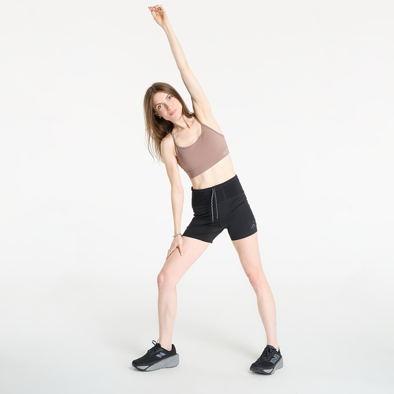 Szorty Nike Trail Women's Dri-FIT High-Waisted 4" Tight Running Shorts Black/ Black