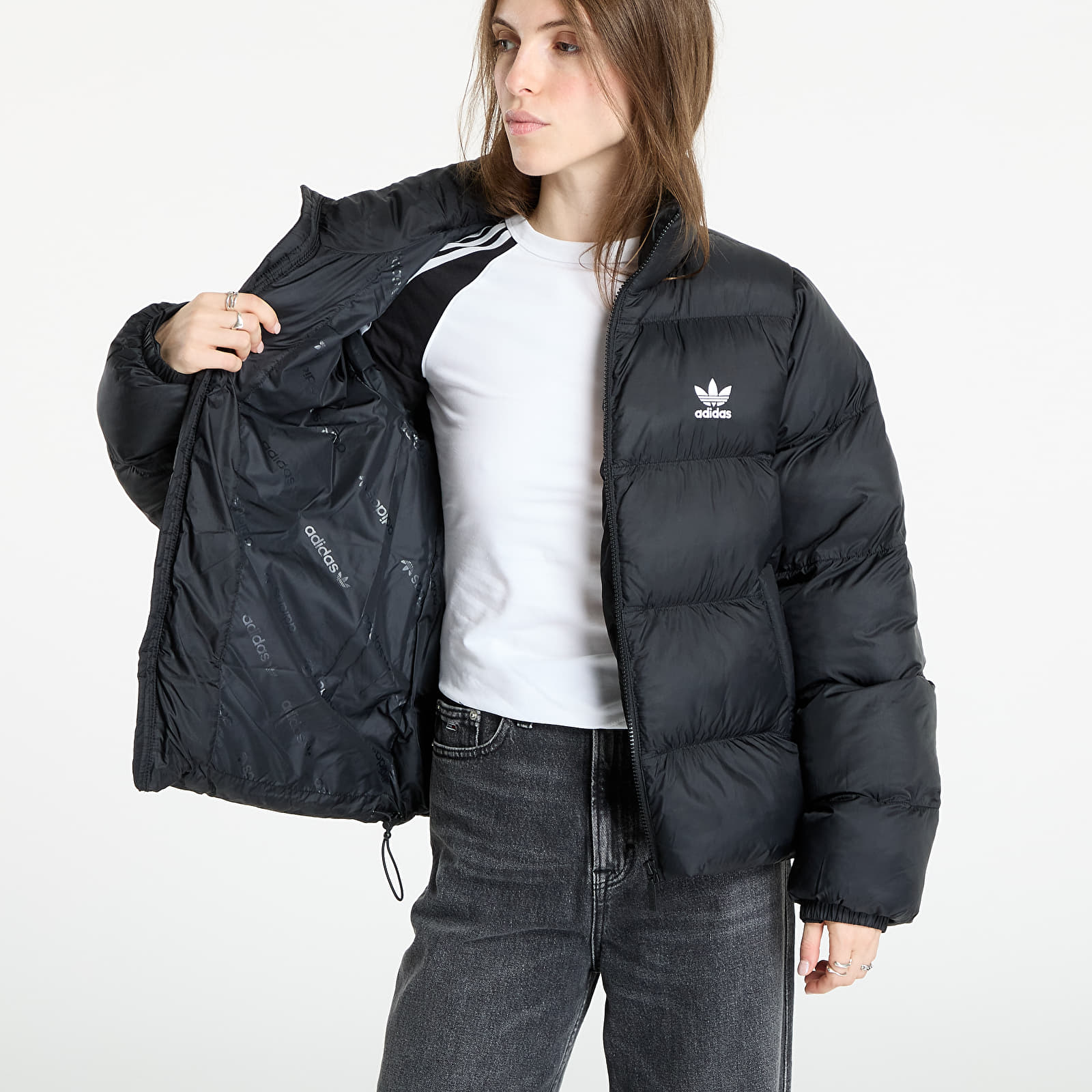 Pufja jakas adidas Adicolor Short Puffer Jacket Black