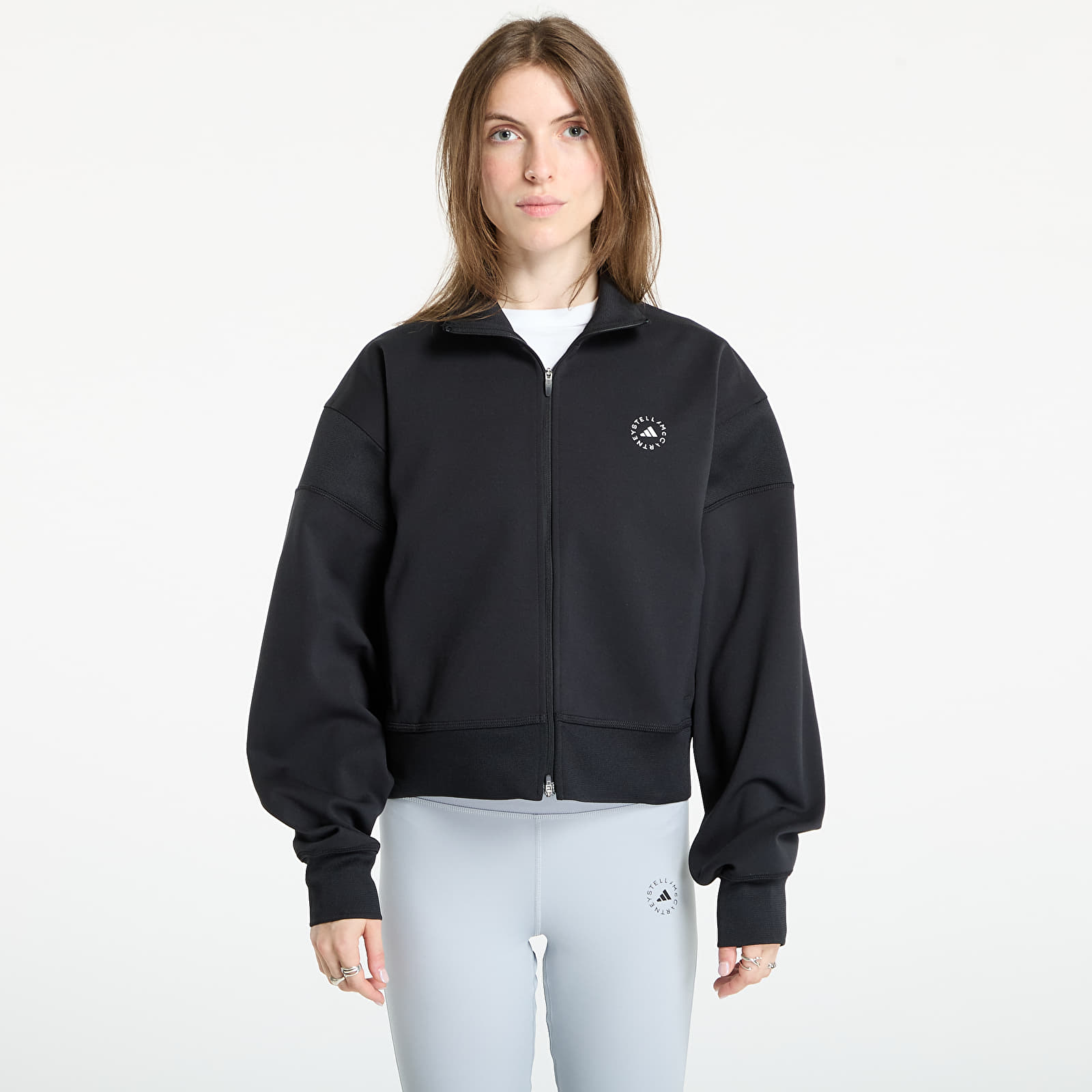 Hoodies en truien adidas by Stella McCartney Knitted Track Top Black/ A Charcoal