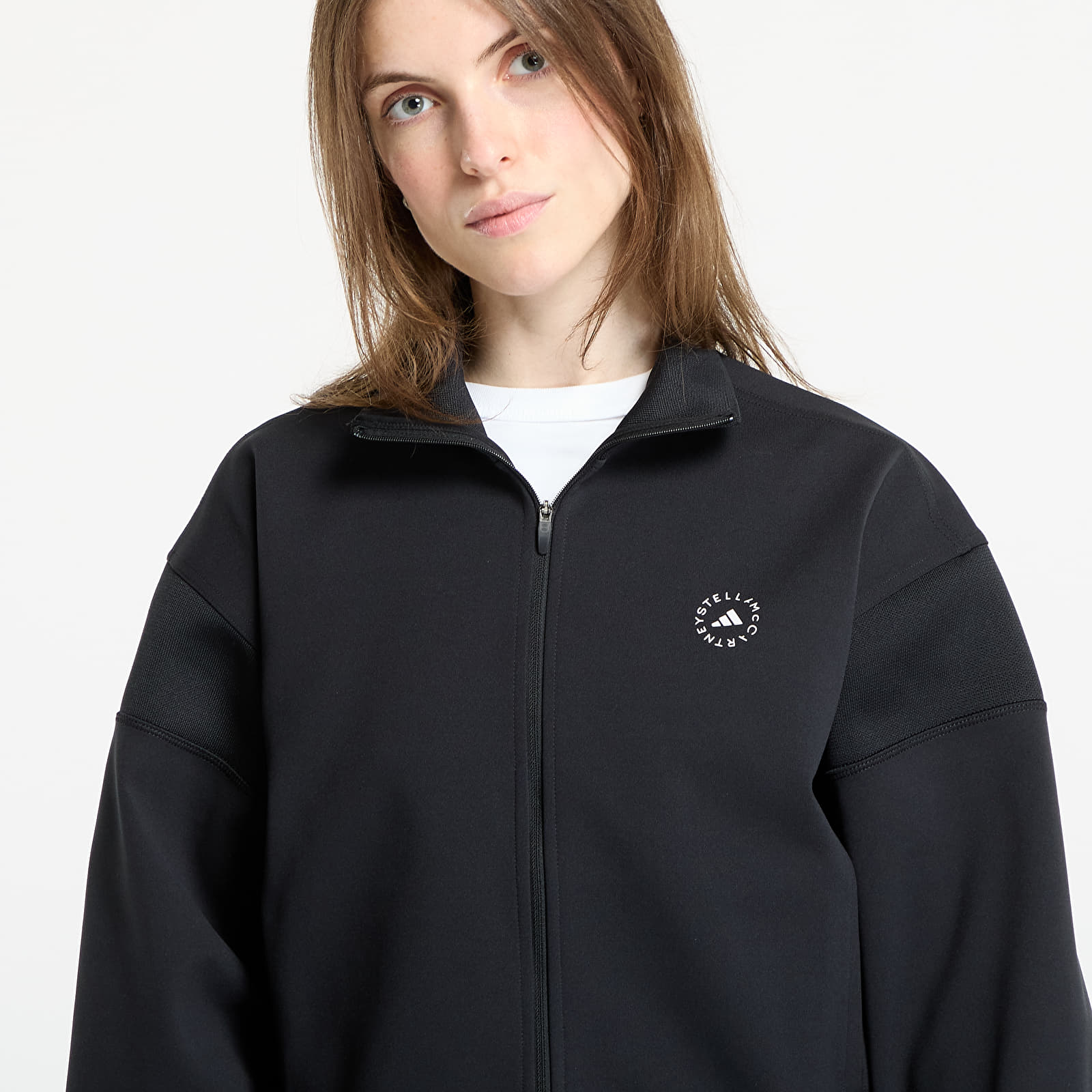 Hoodies en truien adidas by Stella McCartney Knitted Track Top Black/ A Charcoal
