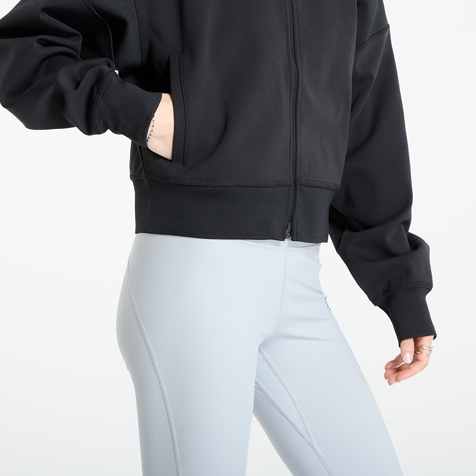 Hoodies en truien adidas by Stella McCartney Knitted Track Top Black/ A Charcoal