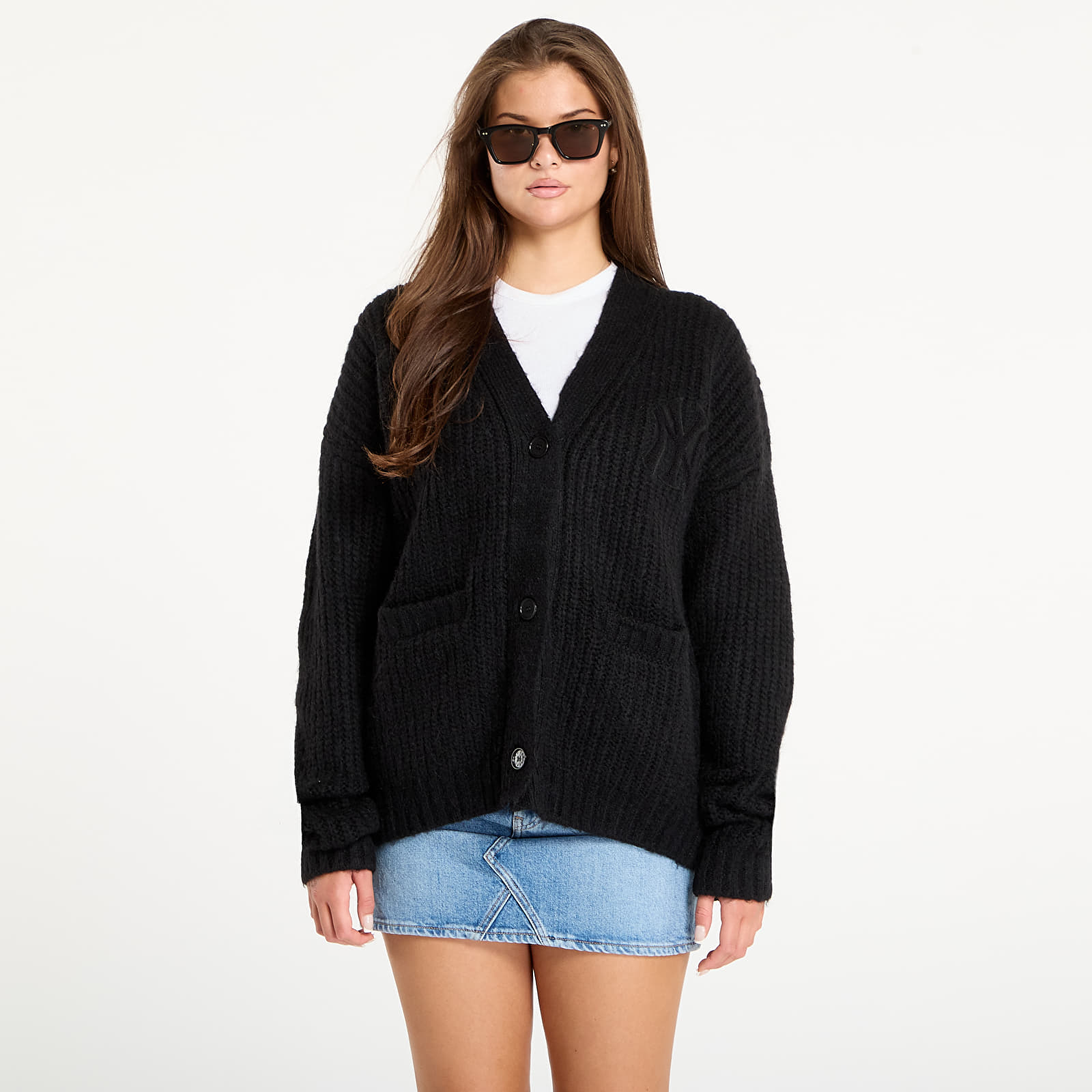 Sieviešu kapuces un džemperi New Era MLB Knit Cardigan New York Yankees Black