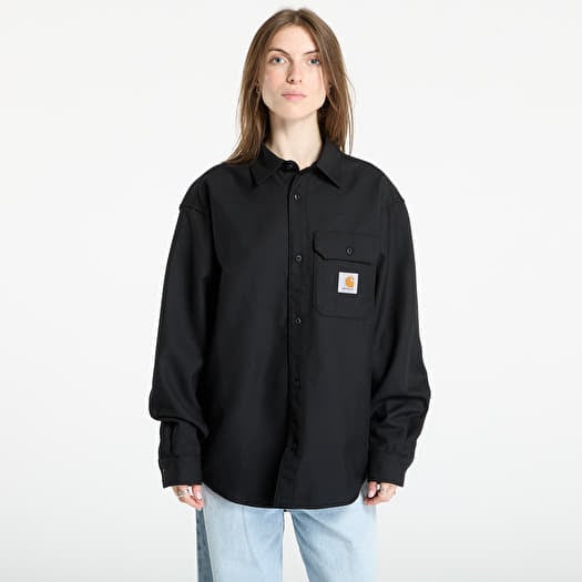 Shirt Carhartt WIP L/S Ray Shirt UNISEX Black Rigid