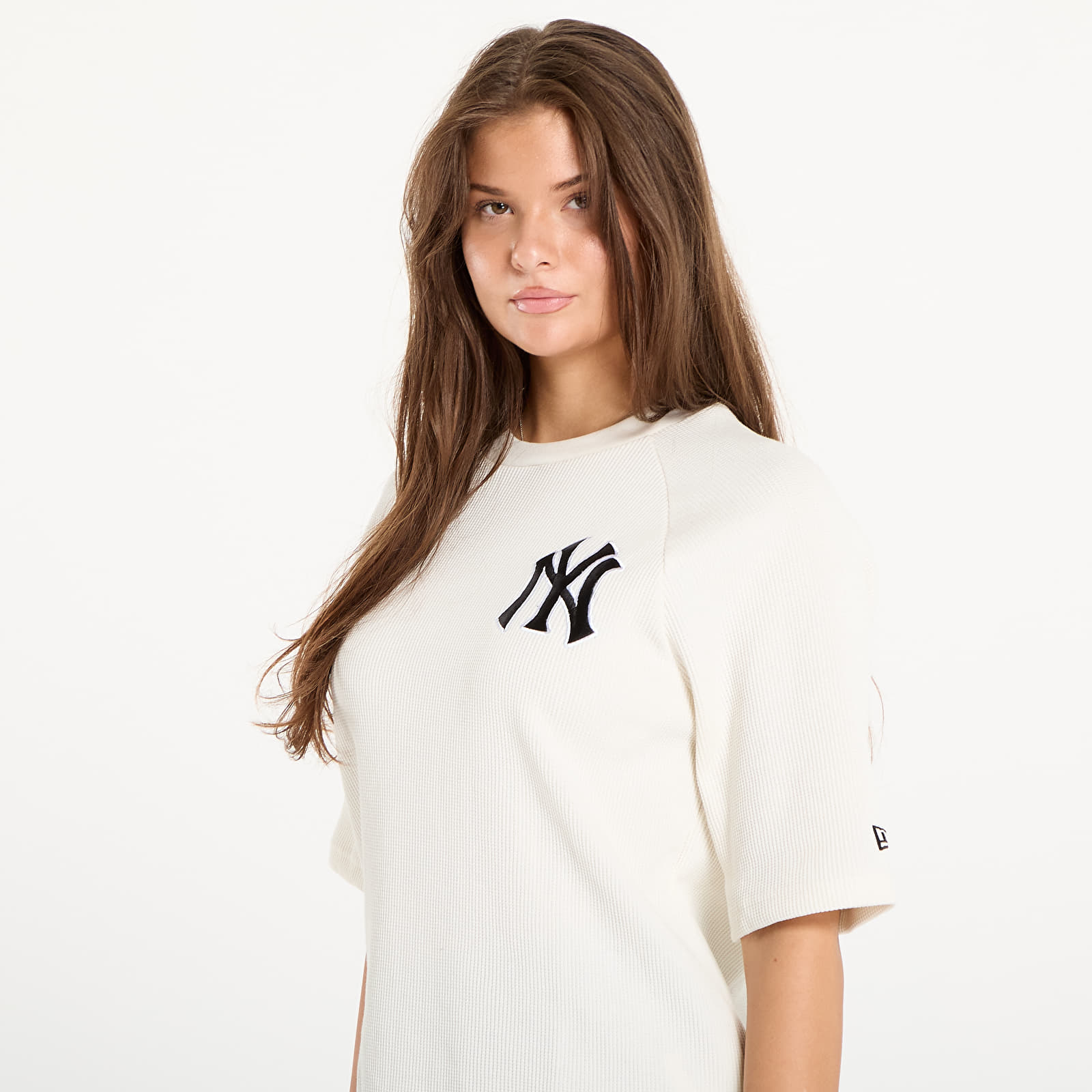 Men's T-shirts New Era MLB Waffle New York Yankees UNISEX Off White