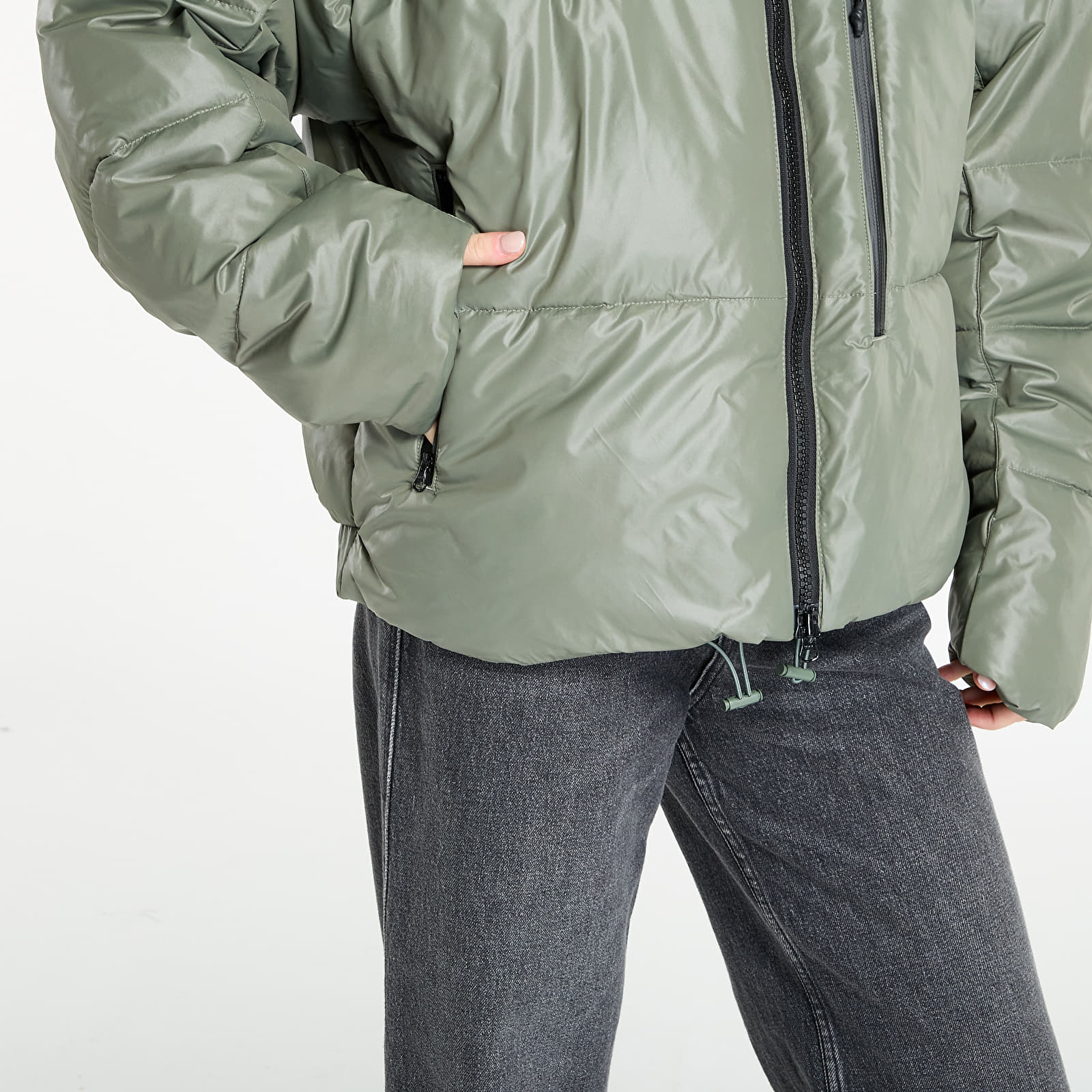 Pufferjakker adidas by Stella McCartney Short Padded Winter Jacket Stone Green