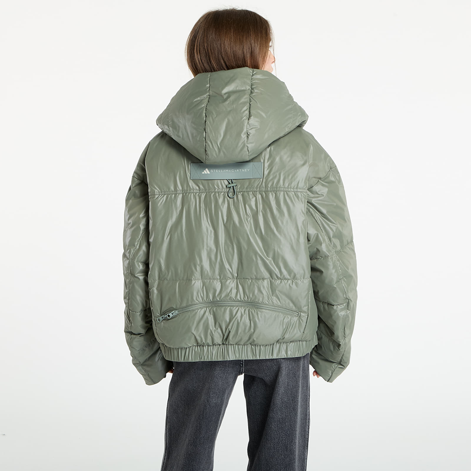 Pufferjakker adidas by Stella McCartney Short Padded Winter Jacket Stone Green