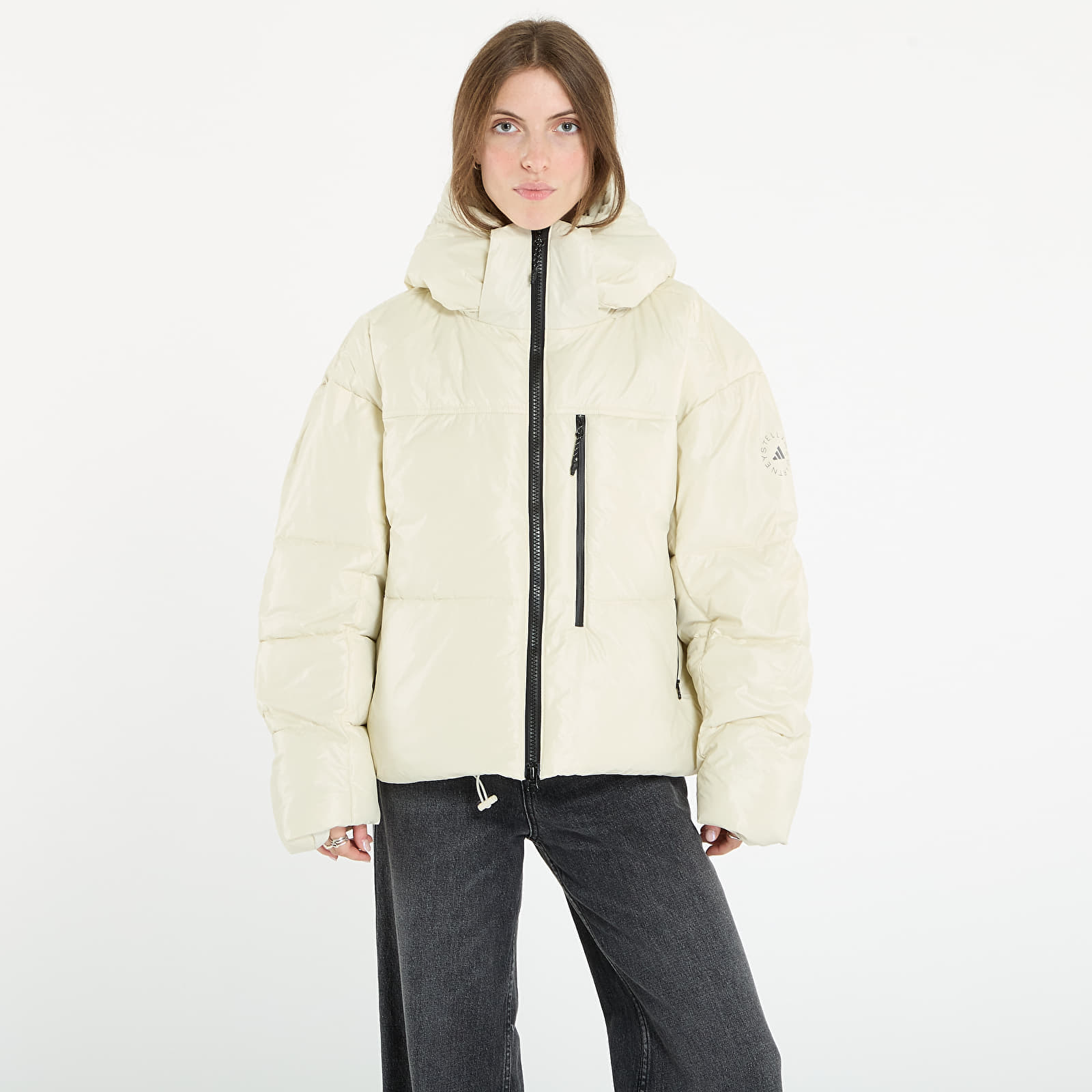 Jacheta adidas By Stella McCartney Short Padded Winter Jacket Almond Milk-smc S