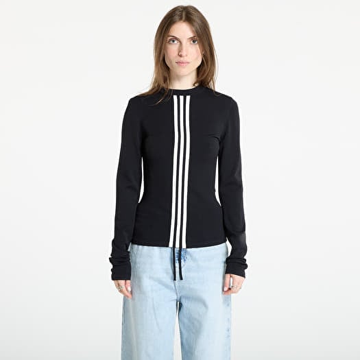 T-krekls Y-3 Fitted Long Sleeve Cinch Black