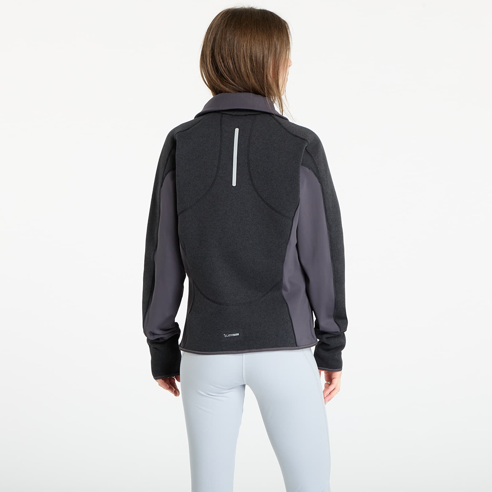 Hoodies en truien adidas By Stella McCartney CLIMAWARM Running Full-Zip Midlayer Black/ Utility Black