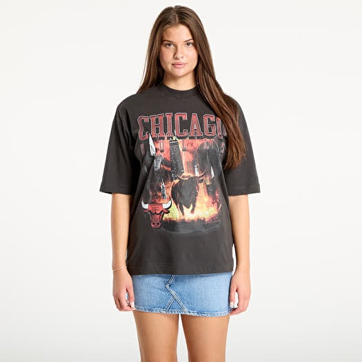 T-shirt New Era NBA Washed Graphic Chicago Bulls UNISEX Heather Gray