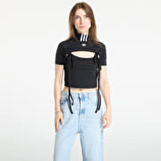 Tank Tops adidas Ribbon Cut Out Crop Top Black | Footshop