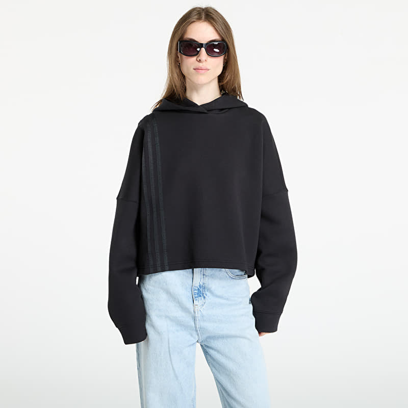 Sweatshirt adidas Off Placed 3-Stripes Hoodie Black